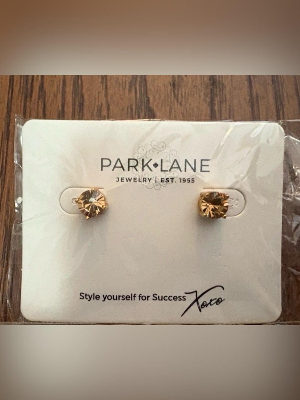 Park Lane, Amber Glow “Impression” Earrings